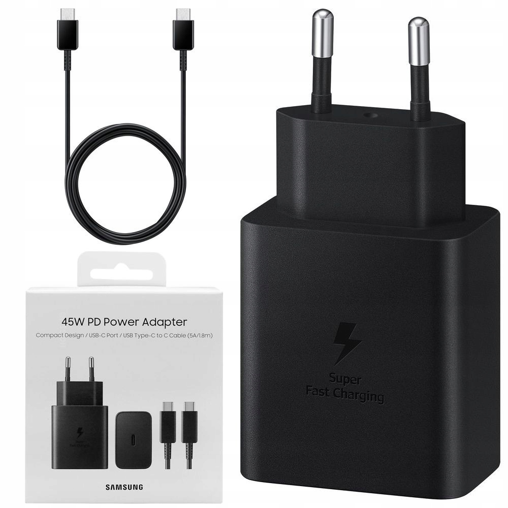 Nabíječka Samsung EP-T4510 45W kabel Usb-c na Usb-c Černá