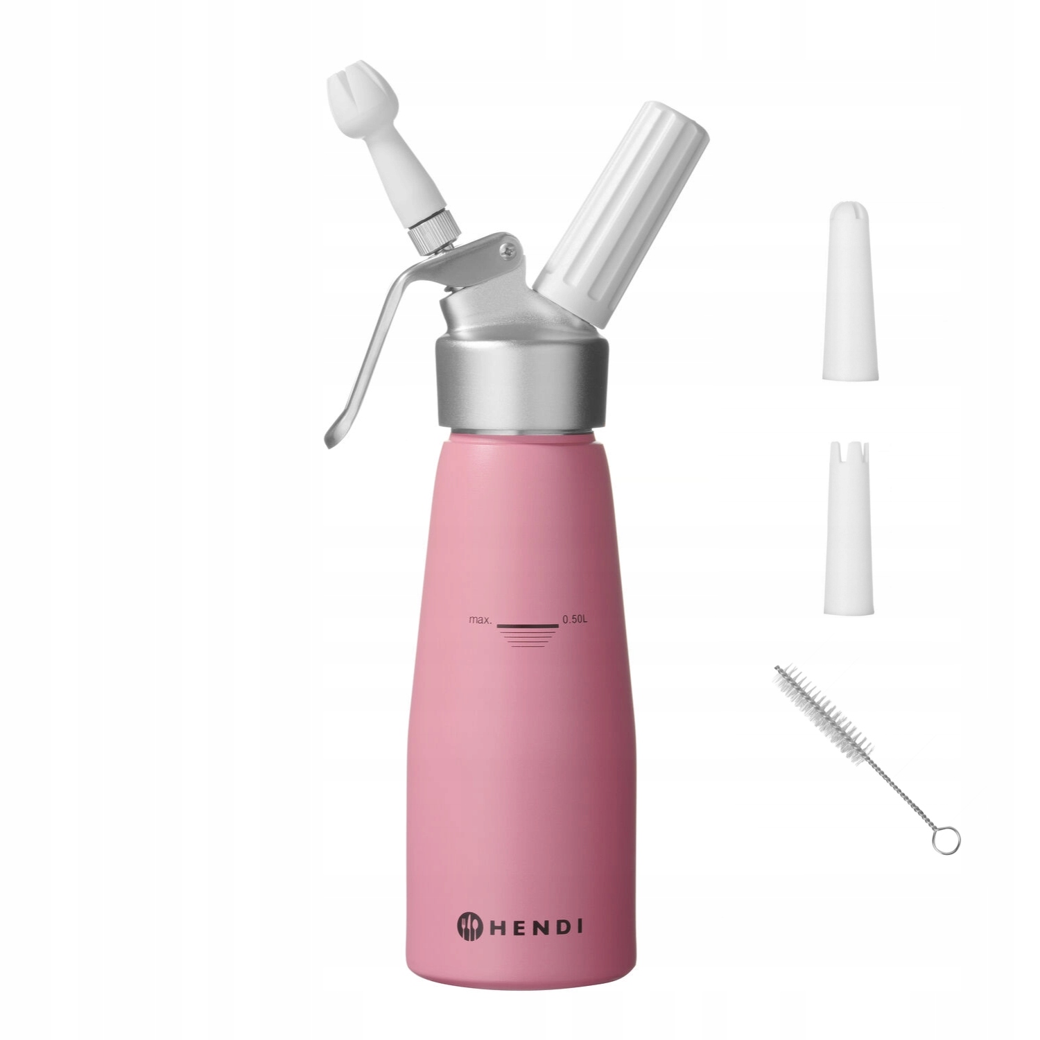 Sifon na šlehačku Hendi 0,5L purpurově fialový 80x260 mm