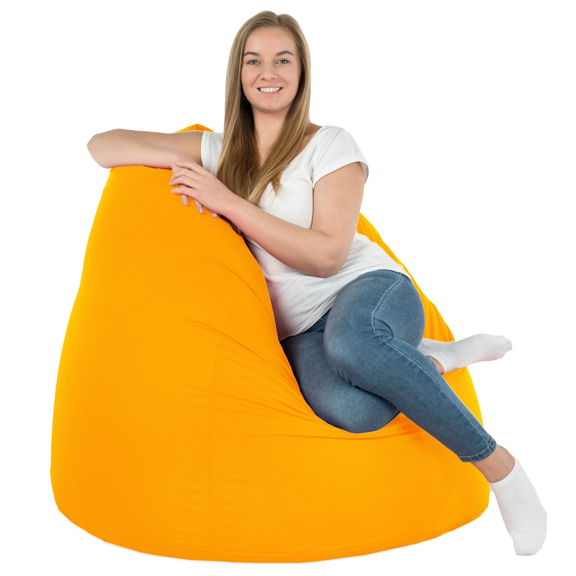 Zahradní vak XXL Oranžové křeslo taburet Nylon
