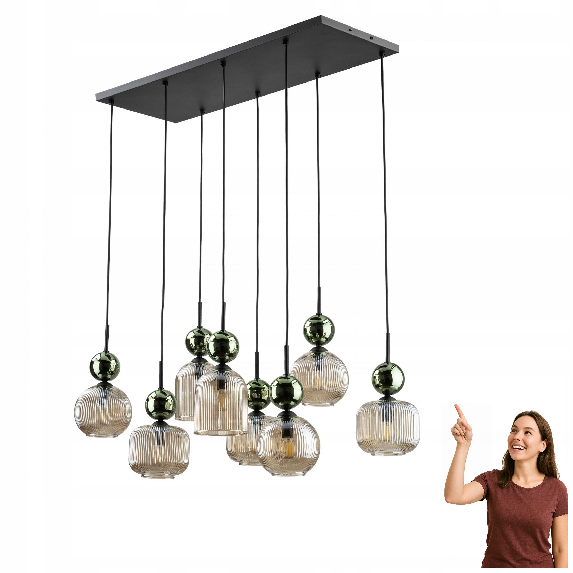 Závesná lampa Sophia Green Cognac 11151 Tk Lighting