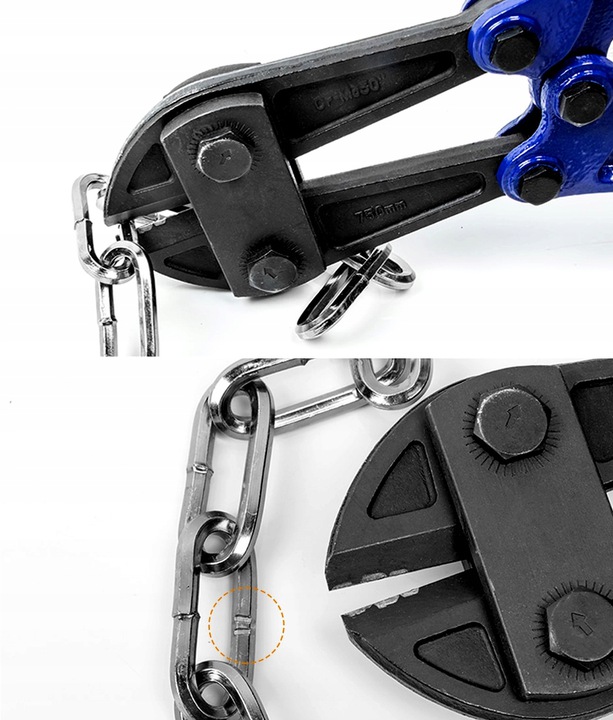 ZAPIĘCIE ROWEROWE ŁAŃCUCH BLOKADA ROWEROWA ZABEZPIECZENIE ROWERU 80cm Grubość 35 mm