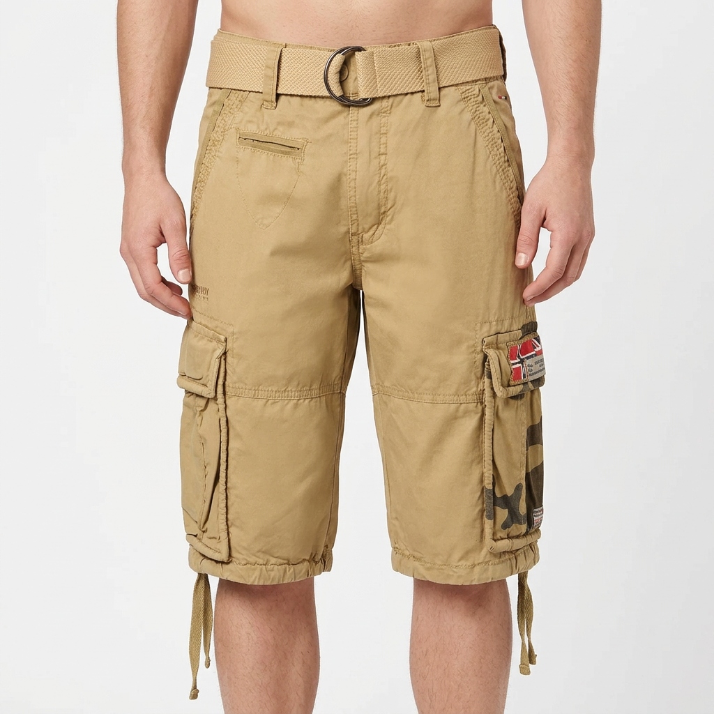 Kraťasy Geo Norway za koleno, bavlněné, na léto, s kapsami