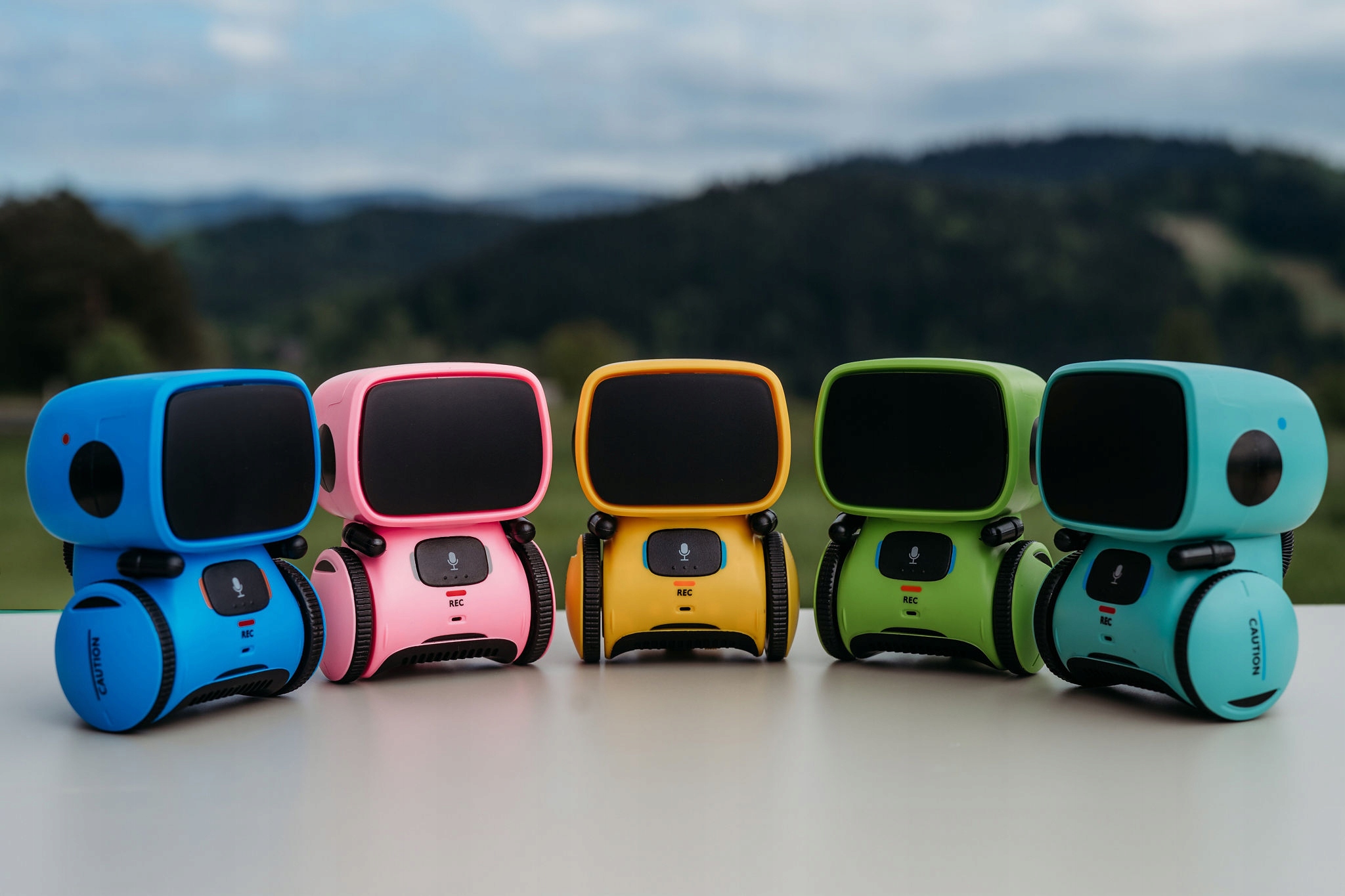 Robot ZABAWKA Interaktywny, Uczący, Sterowany Głosem i Dotykiem, Dla DZIECI Materiał guma plastik inny