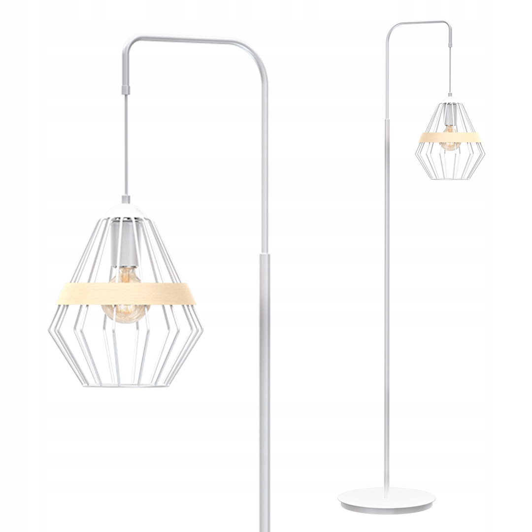 MiLAGRO Stojacia lampa Cliff 1Xe27 Biely stropný luster