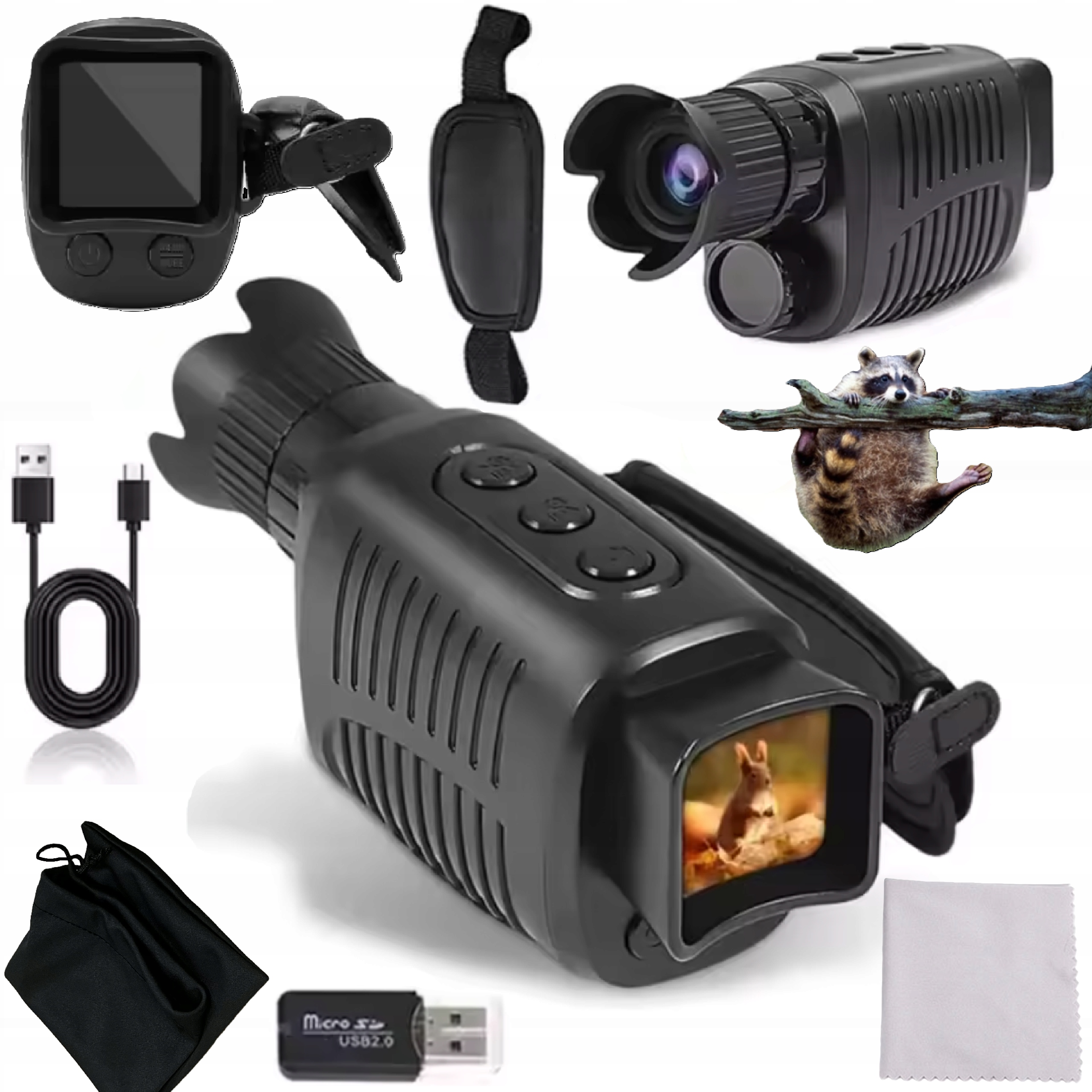 Monokular Noktowizor Topvision Militarny Myśliwski Zoom 10X50