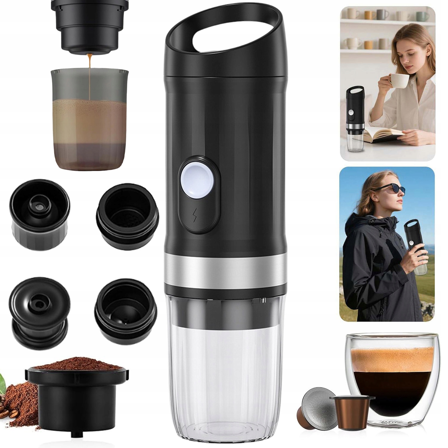 Všestranný Přenosný Automatický Kávovar 100 ML Lze Ohřívat
