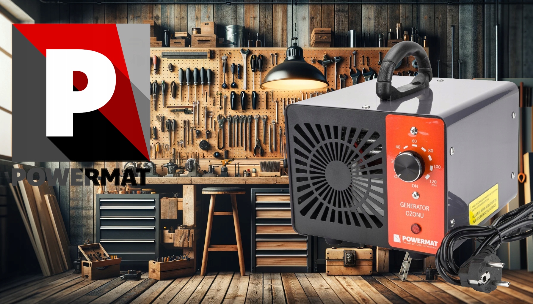 MOCNY GENERATOR OZONU OZONATOR 60 000 MG/H + CZASOMIERZ DO DOMU SAMOCHODU Marka inna