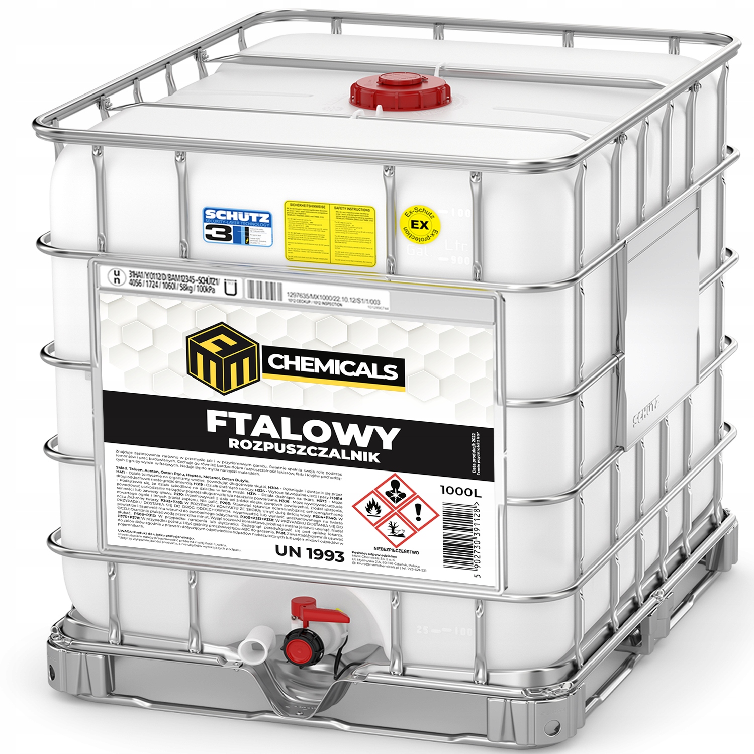 FTALOWY ROZPUSZCZALNIK ROZCIEŃCZALNIK do farb ftalowych do lakierów 5L Producent Inny