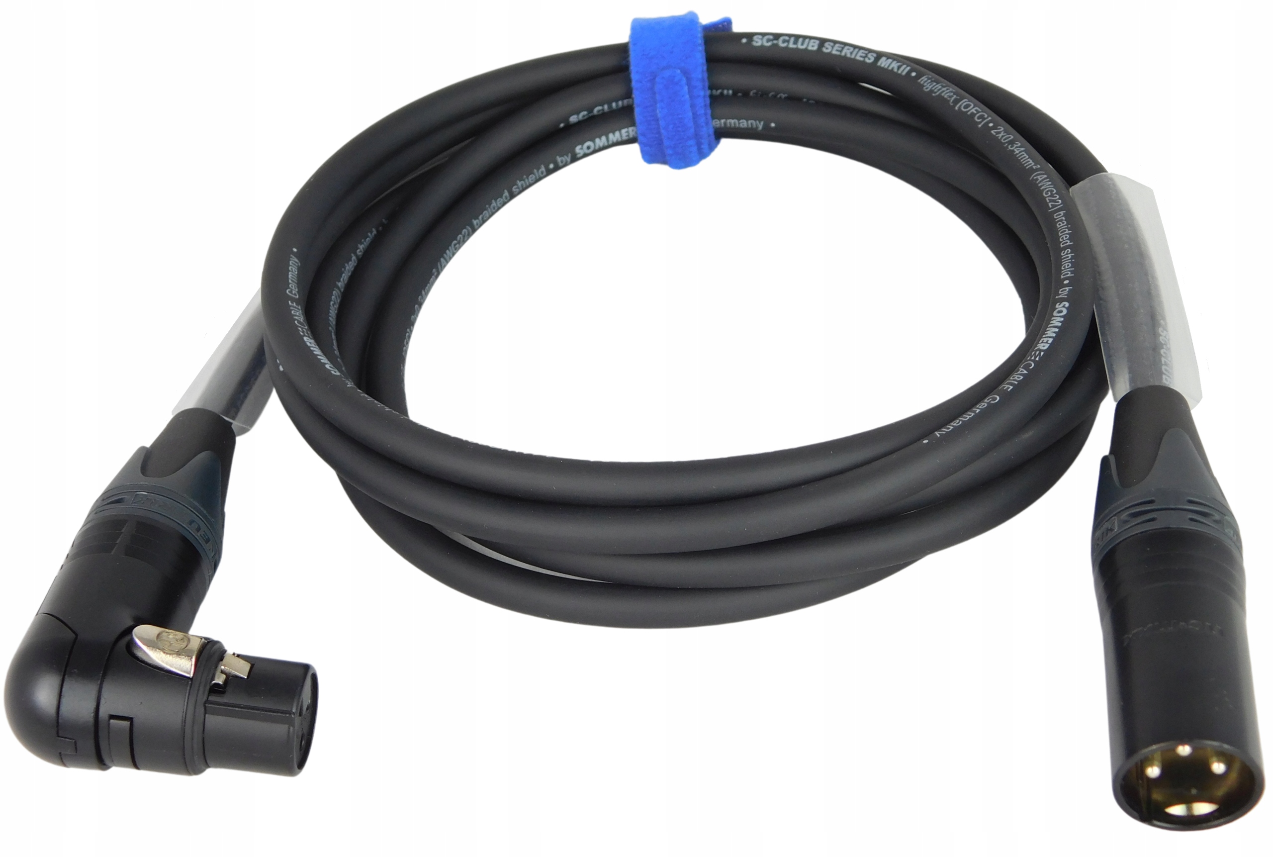 Sommer Club Úhlový Kabel Samice Xlr Neutrik 1 m