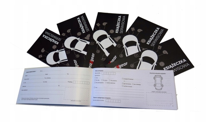 KSIĄŻECZKA SERWISOWA KSIĄŻKA DO PRZEGLĄDÓW NAPRAW Marka Inna