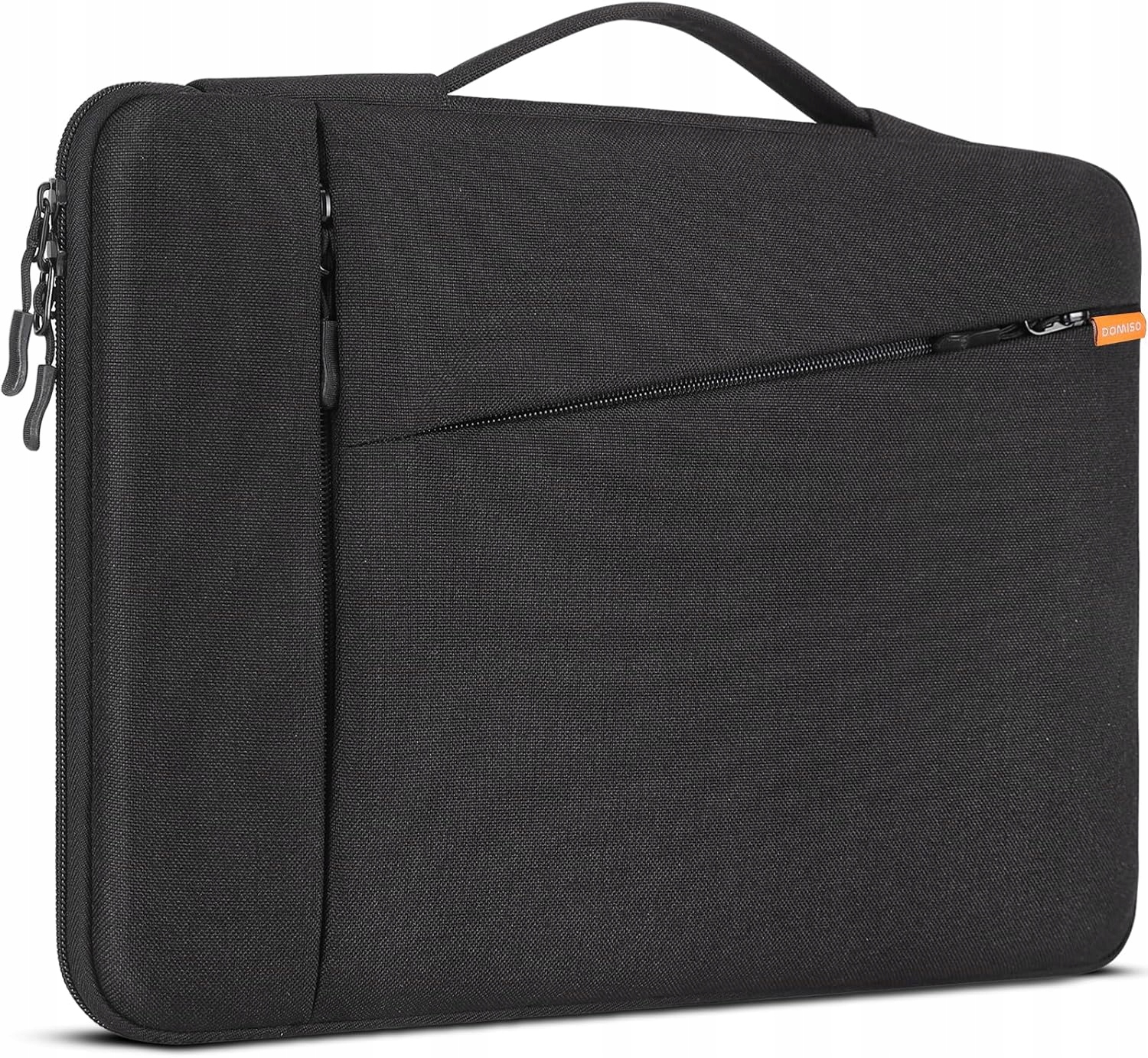Pokrowiec z rączką na laptop 17 etui Domiso z kieszeniami AA71 czarny