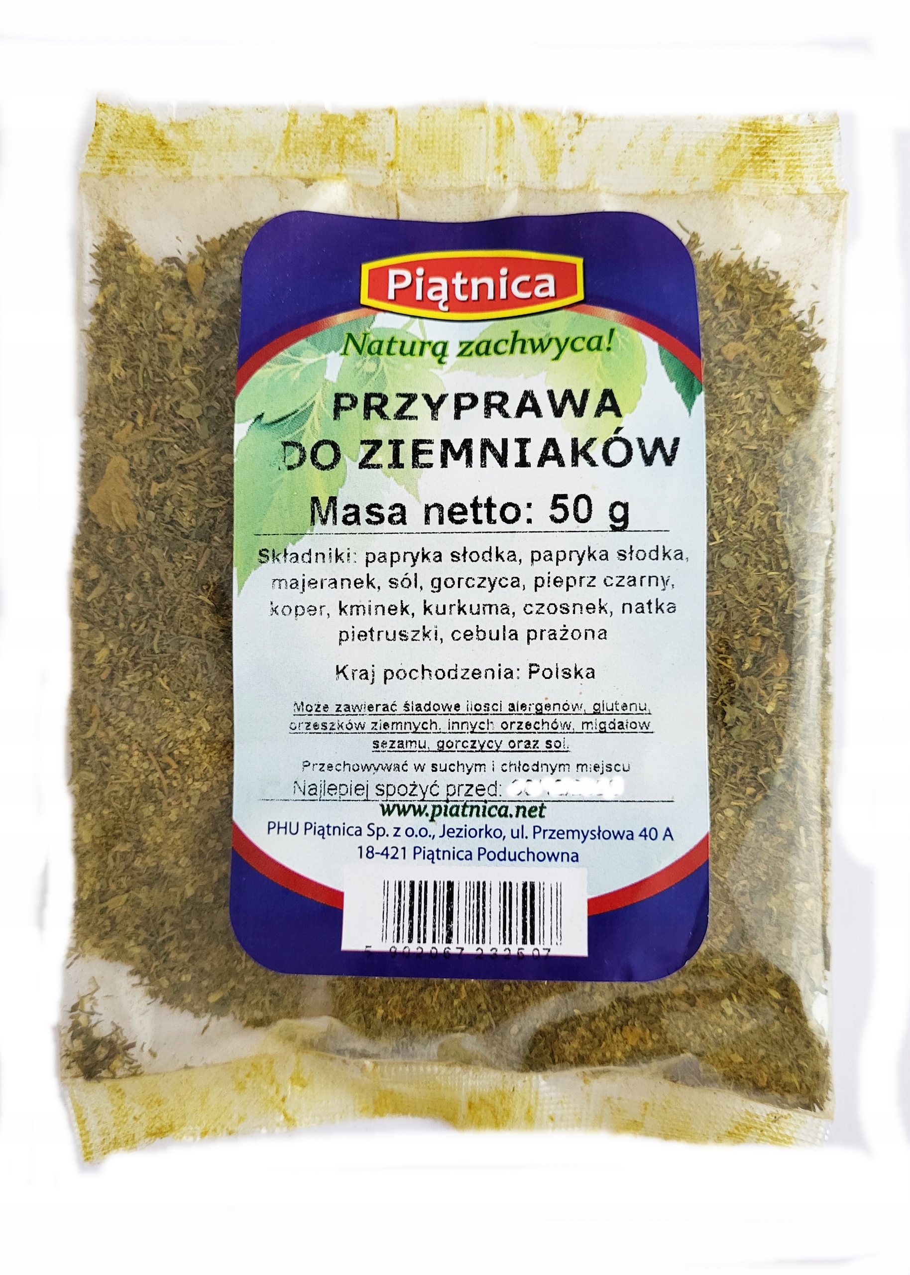 PRZYPRAWA DO ZIEMNIAKÓW I FRYTEK 50g PIĄTNICA