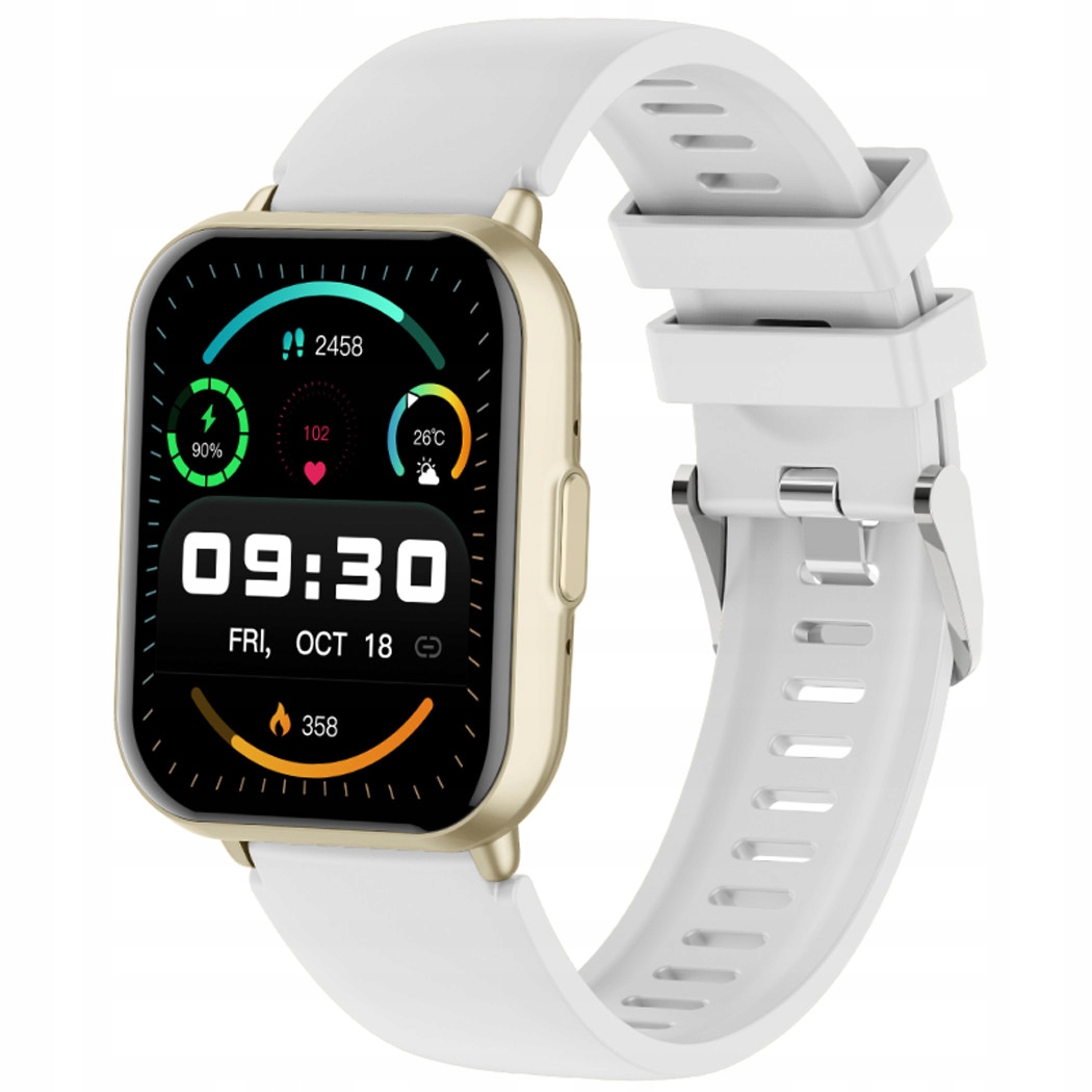 Chytré Hodinky Rubicon RNCF46-GOLD Silicon) zlaté