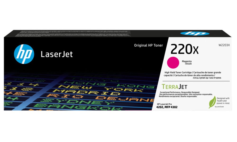Hp toner 220X (purpurový, 5500str.) pro LaserJet Pro 4202dn, 4202dw, Mfp 43