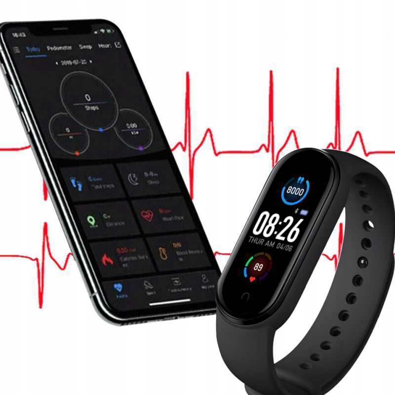 KROKOMIERZ SMARTBAND M5 PRO PULSOMETR SMS MENU PL EAN (GTIN) 5905555610375
