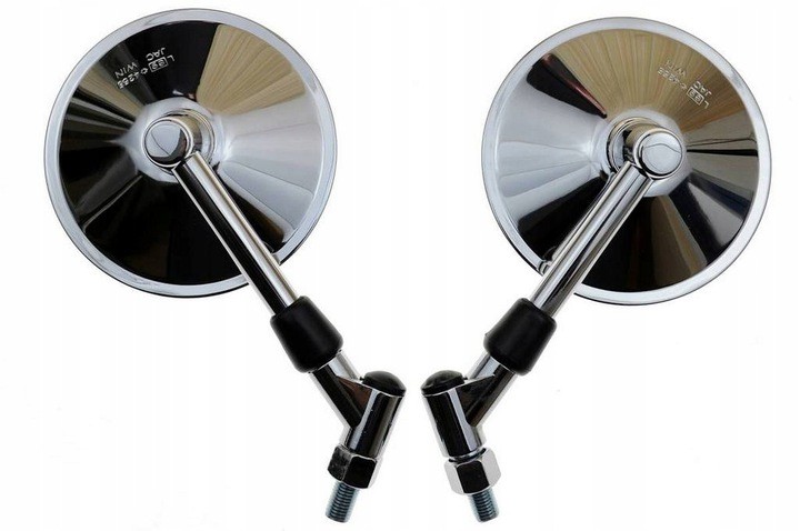 KS130DAS - Універсальні хромовані круглі дзеркала M10 CE E9
