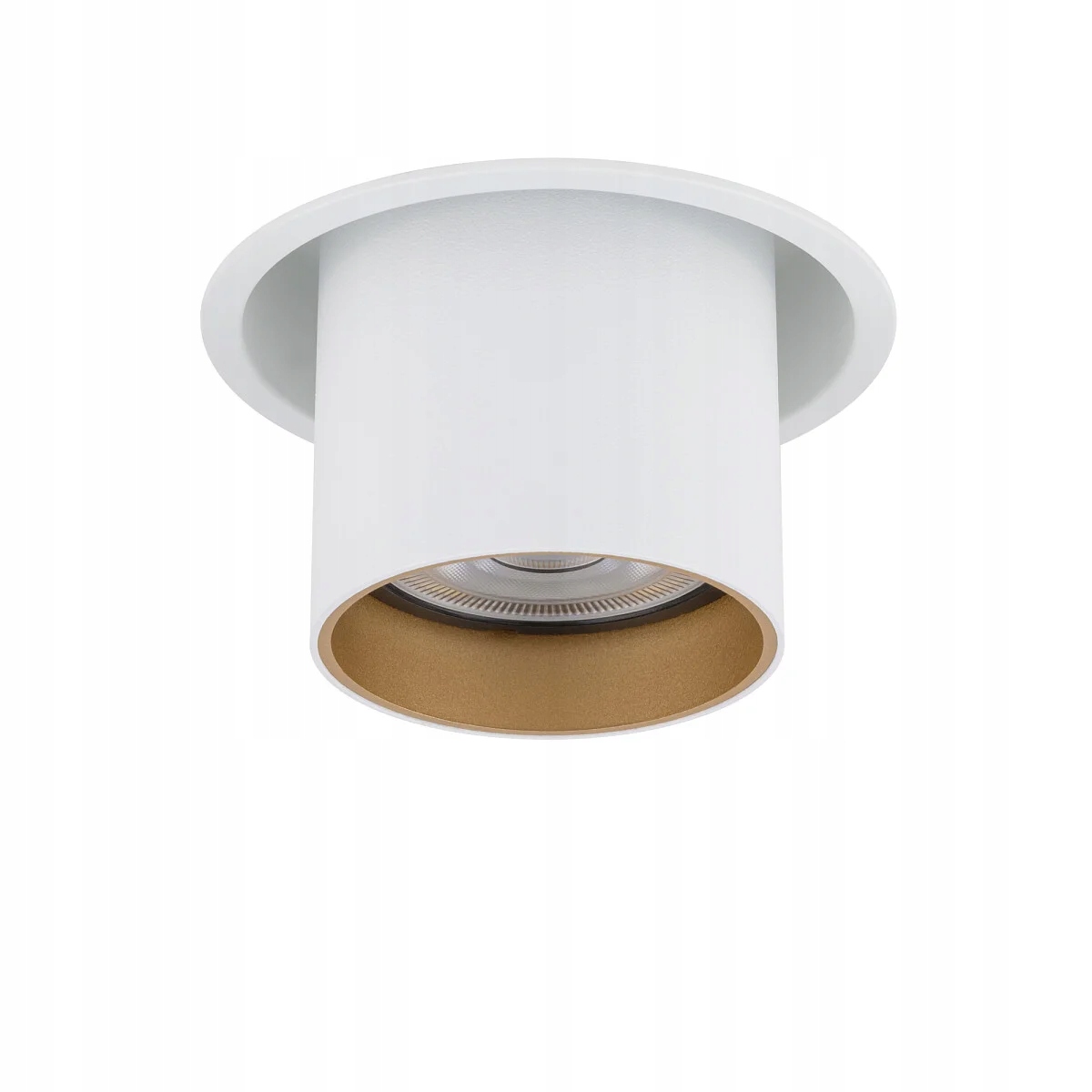 Podomítková bodová lampa kulatá bílá zlatá pohyblivá Mono Nowodvorski