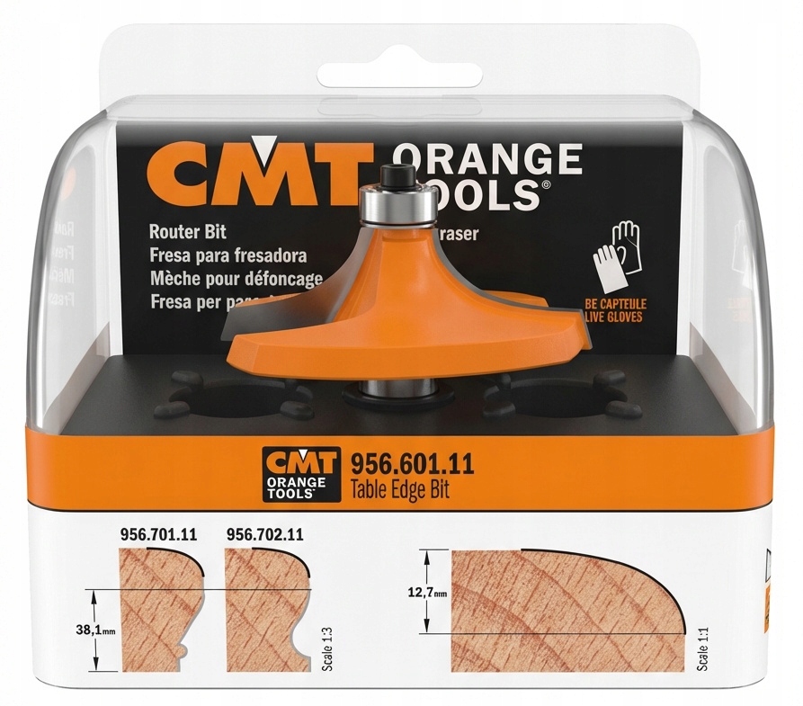 Fréza pro zábradlí a hrany stolu Hm 63,5x19 stopka 12 mm