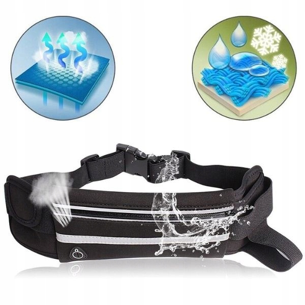 PAS DO BIEGANIA SASZETKA NERKA NA BIDON TELEFON KLUCZE SPORTOWA REGULOWANA Płeć produkt uniseks