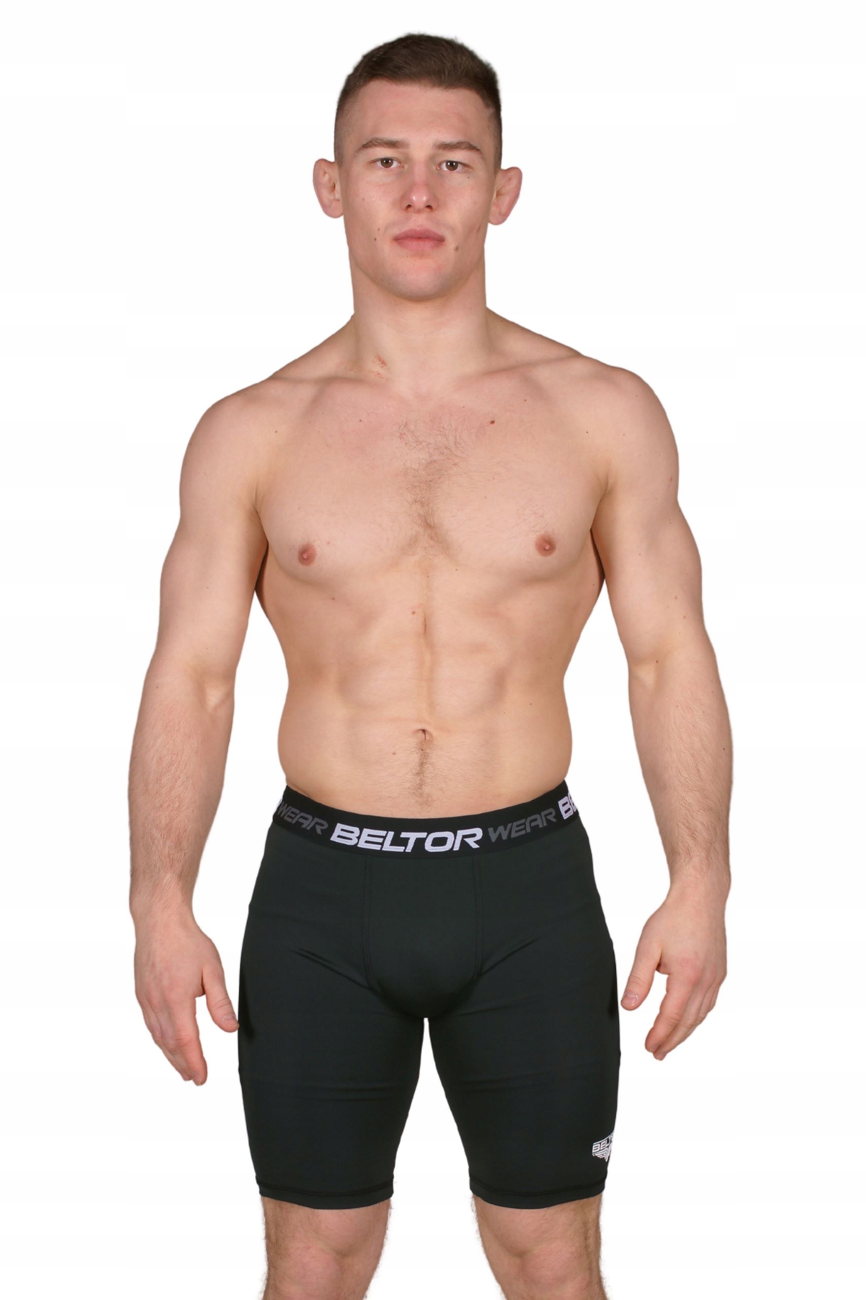 BELTOR SPODENKI KRÓTKIE MĘSKIE TRENINGOWE WORKOUT L CZARNE ELASTYCZNE Marka Beltor
