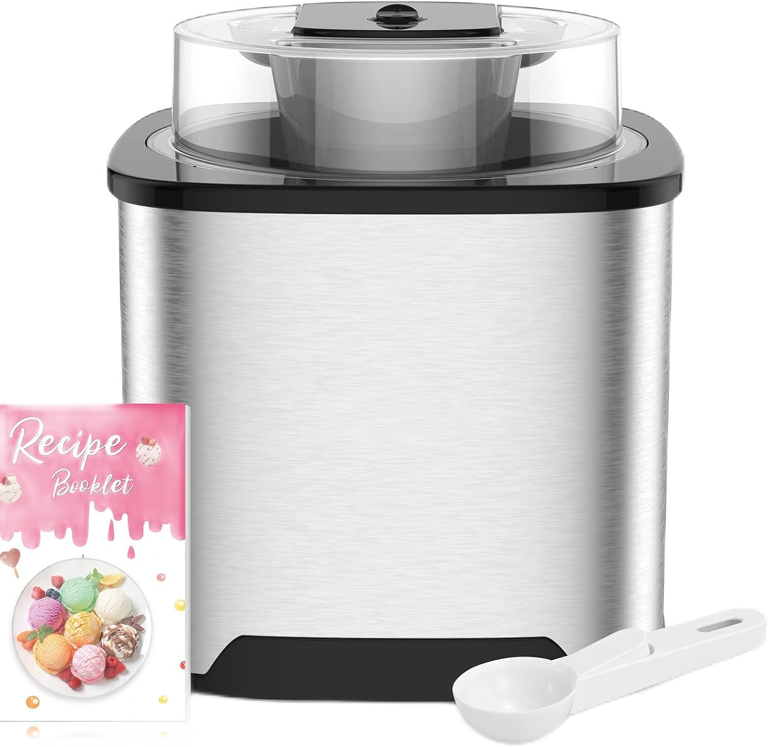 Maszyna Do Lodów Sorbetów Jogurtów Vpcok Direct SU-580 Stal Nierdzewna 2L