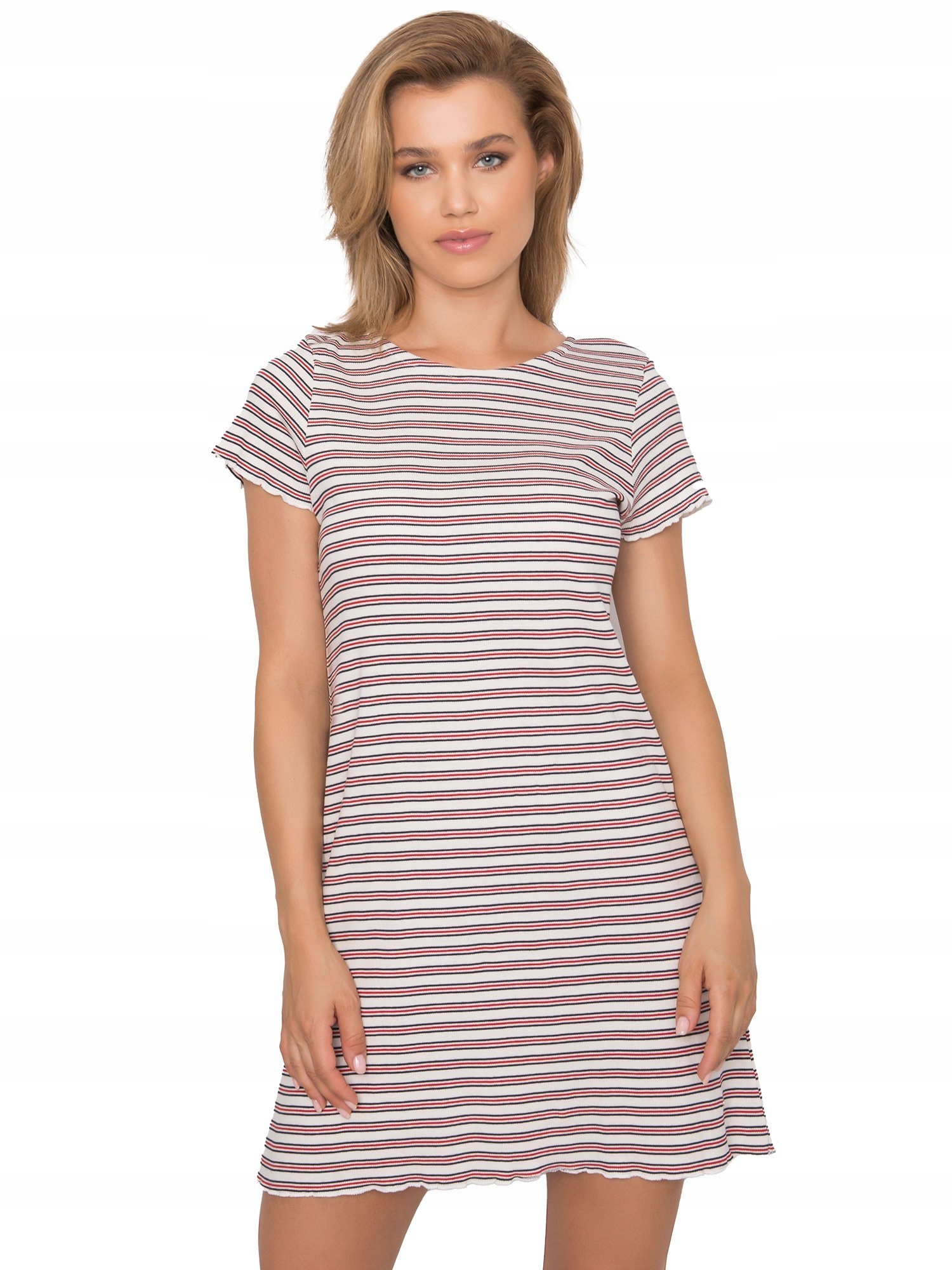 

Stylowa Sukienka damska w paski Letnia - L