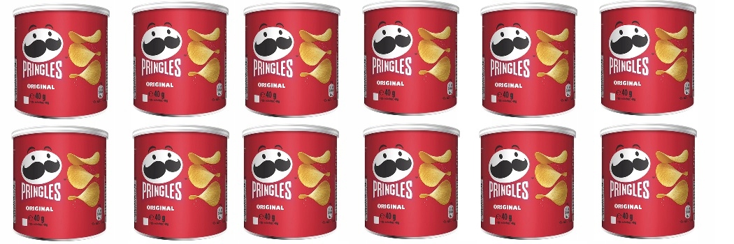 12x 40g Pringles Original chipsy Zgrzewka