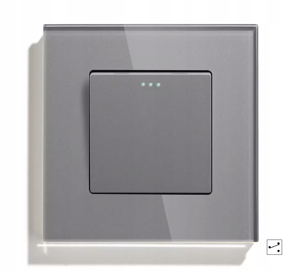 

Włącznik Światła 1K Pojedynczy Szklany Klawiszowy