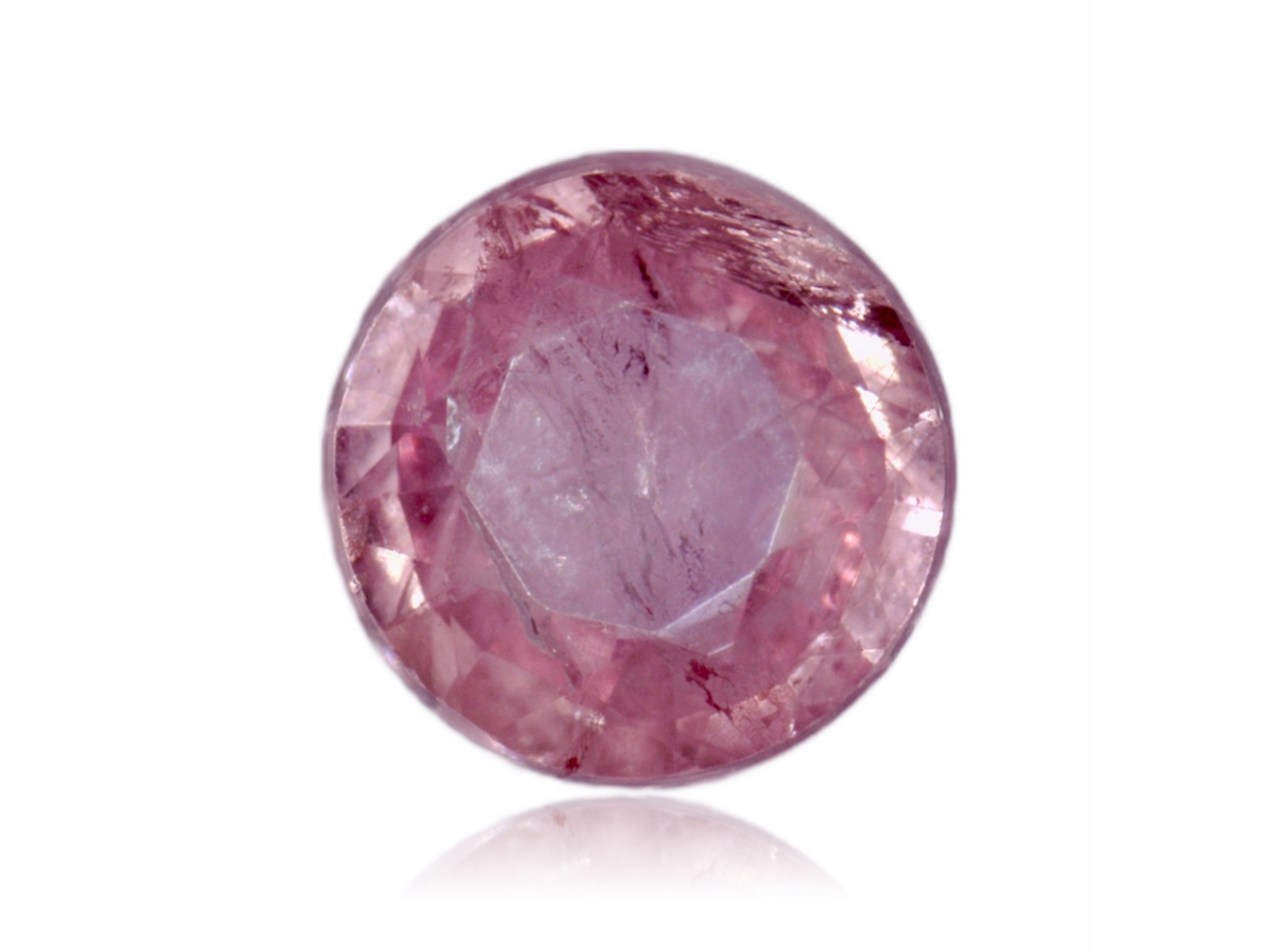 Safír 0.17ct Růžový Kulatý eCertifikát Wbd