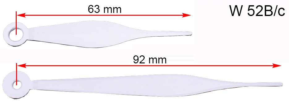 

Wskazówki Godzinowa Minutowa 9,2 cm Do Zegara W52B