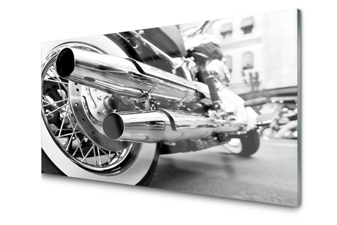 

Panel szklany dekor Płytka Motor 120x60 + Klej