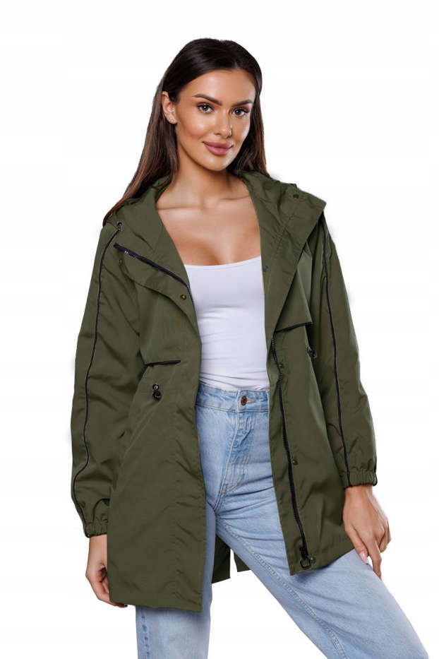 Bunda S S Kapucí B8119 Khaki S (36)