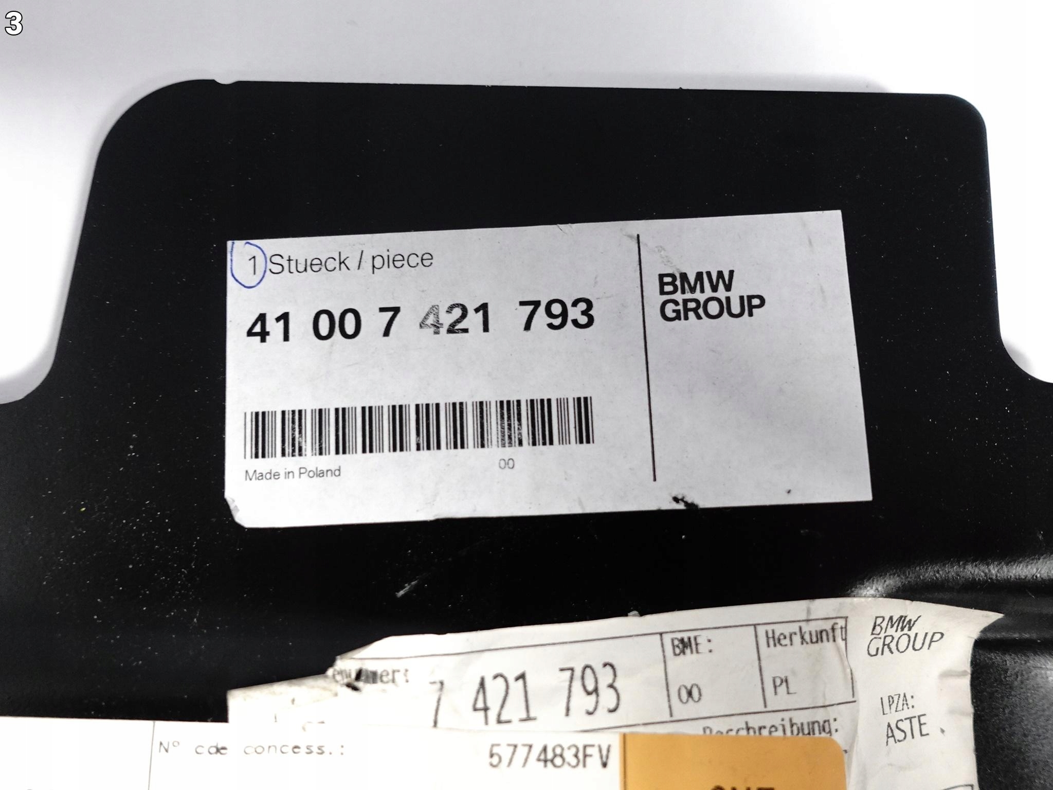 BMW G11 G12 LCI console pillar sheet metal left front