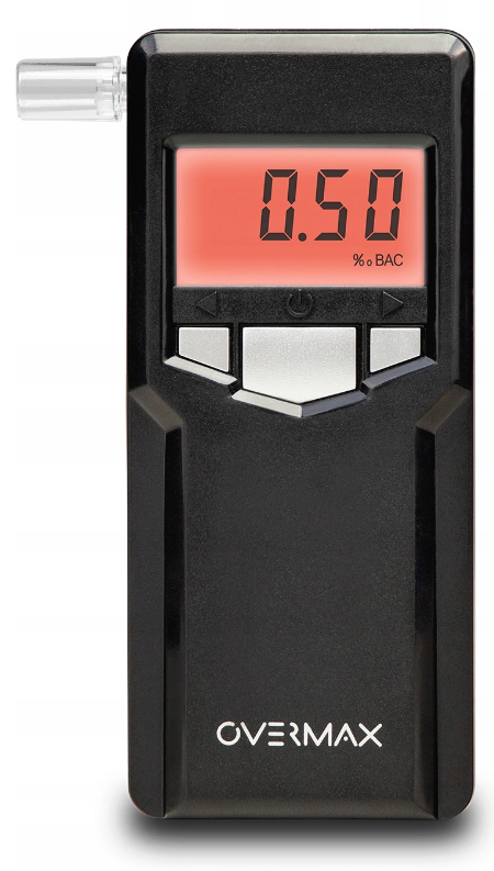 ALKOMAT ELEKTROCHEMICZNY OVERMAX AD 06 KALIBRACJA Additional Features air flow sensor