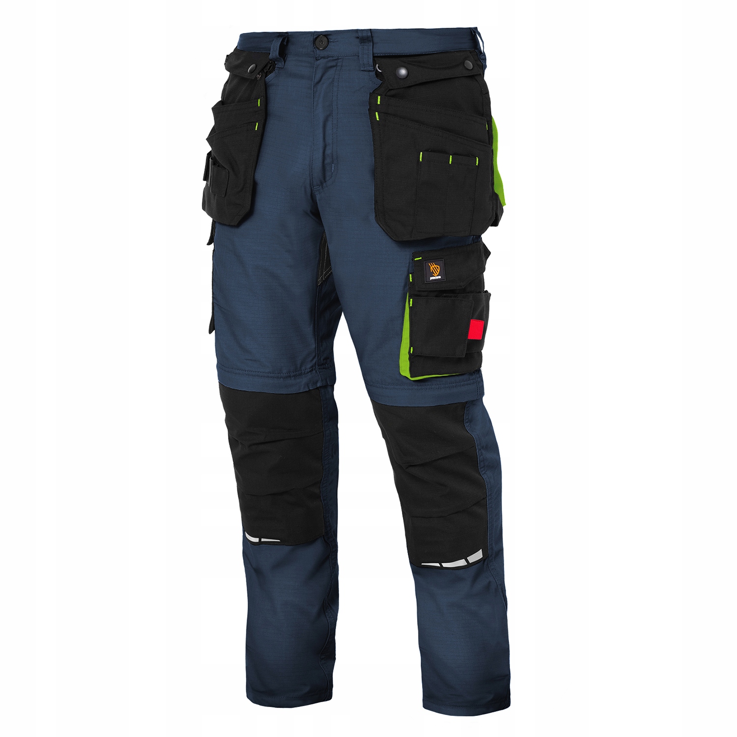 SPODNIE LUB SPODENKI MĘSKIE WZMOCNIENIA RIP-STOP ODPINANE KIESZENIE 54 Marka Procera