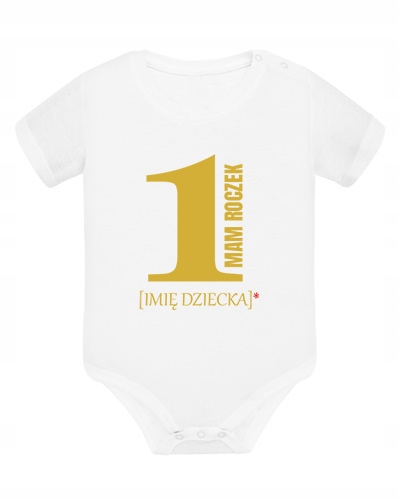 

Białe Body Dziecięce Z Twoim Nadrukiem 3-12M