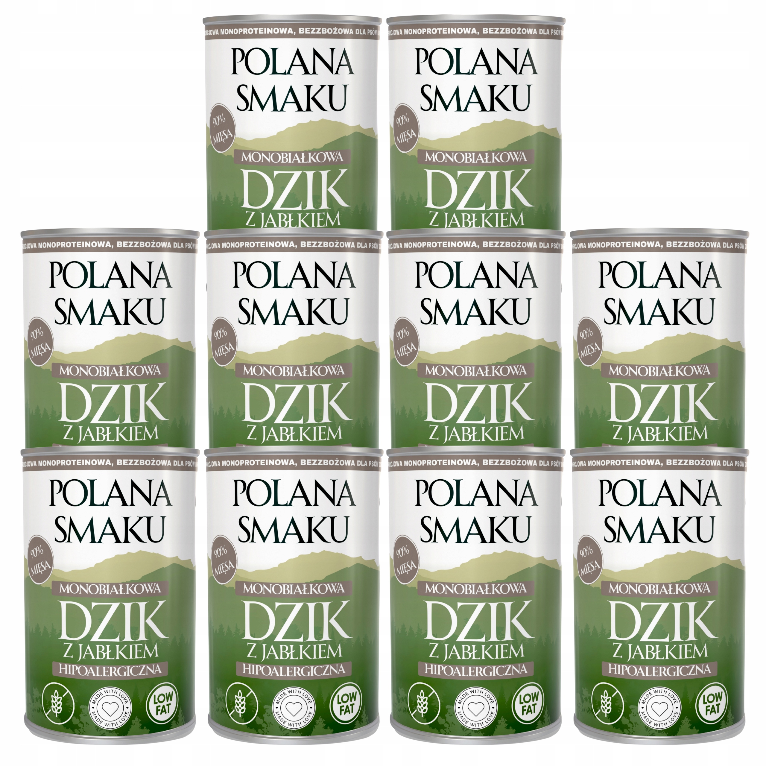 Levně Polana Smaku krmivo pro psa divočák s jablkem 10 x 400 g Monoproteinové