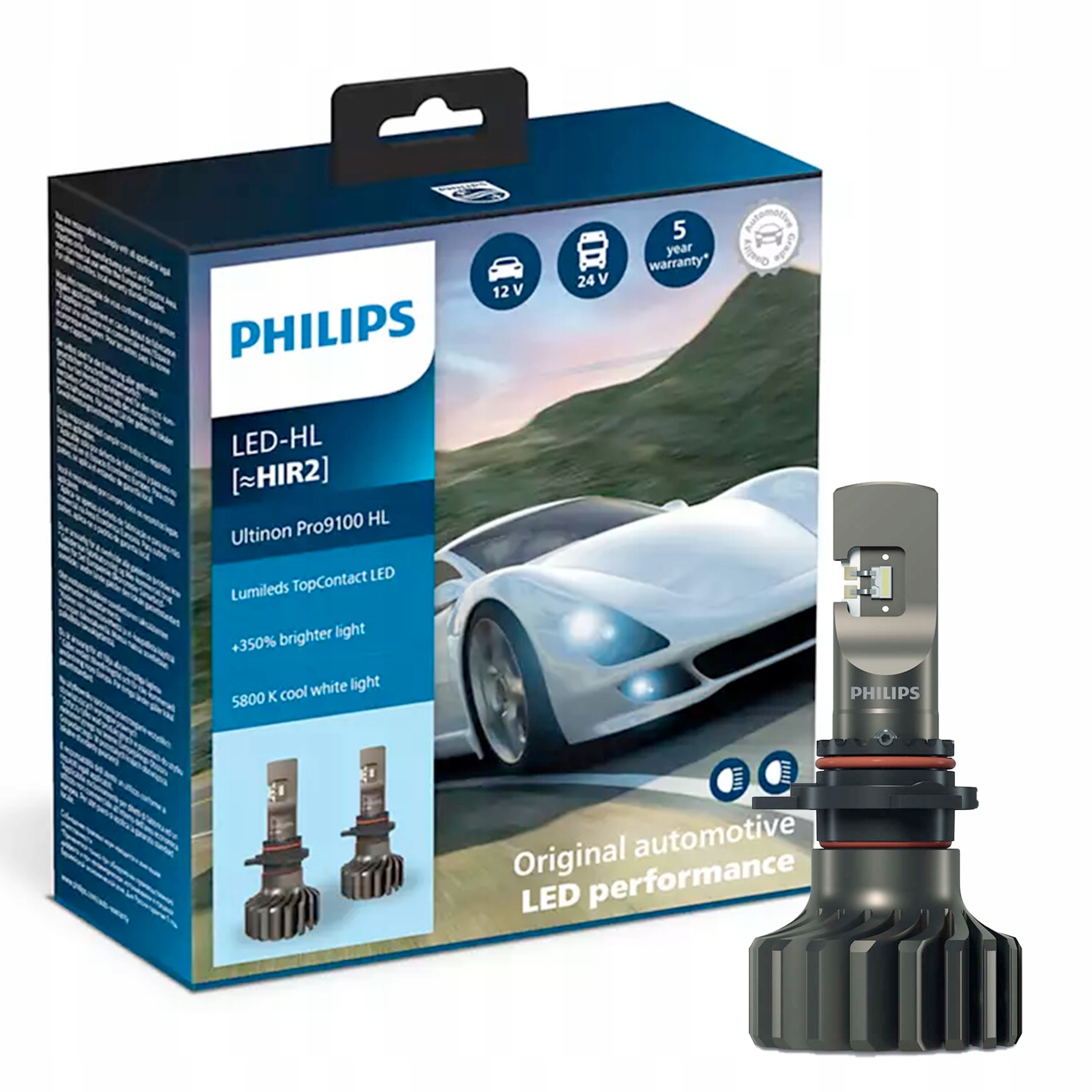 Philips Ultinon Pro9100 Led žiarovka Lumileds HIR2
