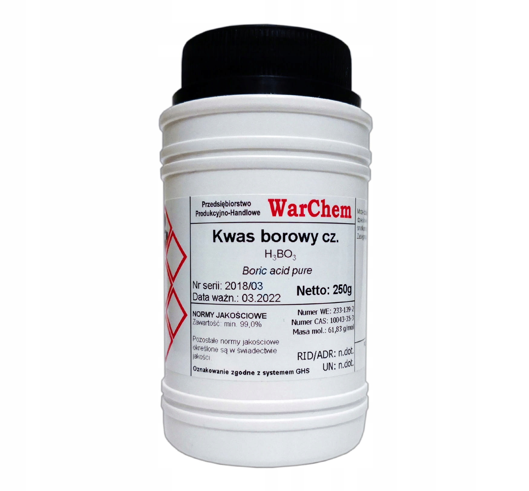 

Kwas Borowy 250g Warchem [42325]