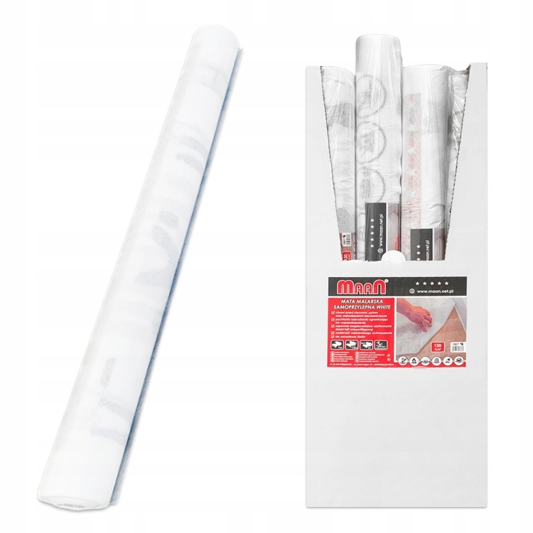 

Mata malarska samoprzylepna White 1x10 m 120 g/m²