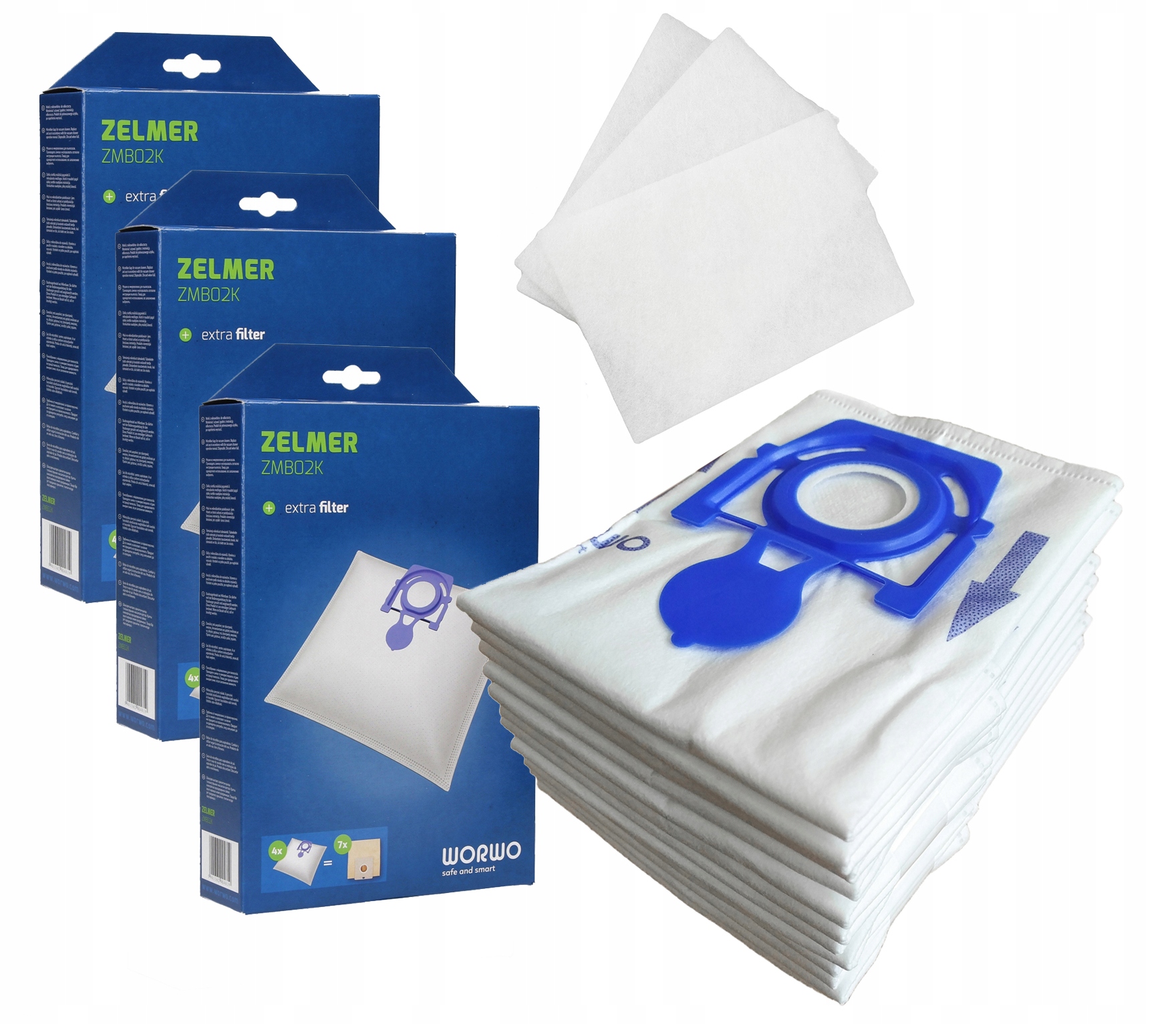 

12x Worki Do Odkurzacza Zelmer Aquawelt 1600W