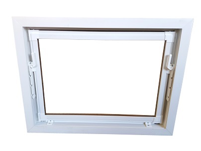 OKNO 1100 x 1000 INWENTARSKIE GOSPODARCZE ORZECH 2-SZYBOWE Szerokość 1100 mm