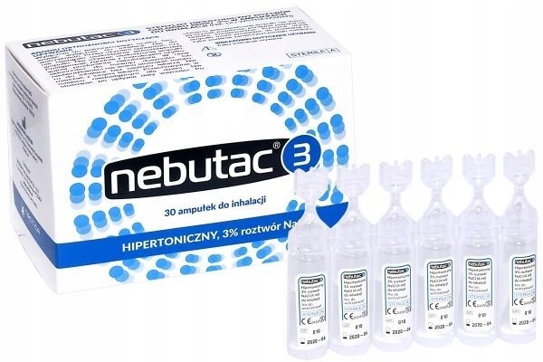 

Nebutac 3 roztwór do inhalacji 30 ampułek