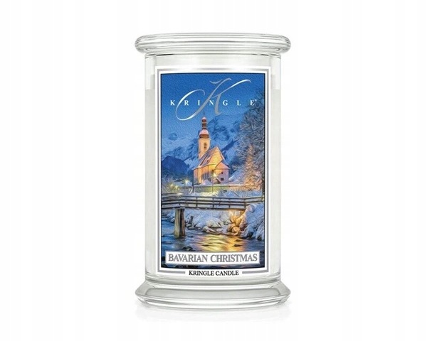 Bavorské Vánoce – Kringle Candle – velká svíčka se dvěma knoty (624 g)