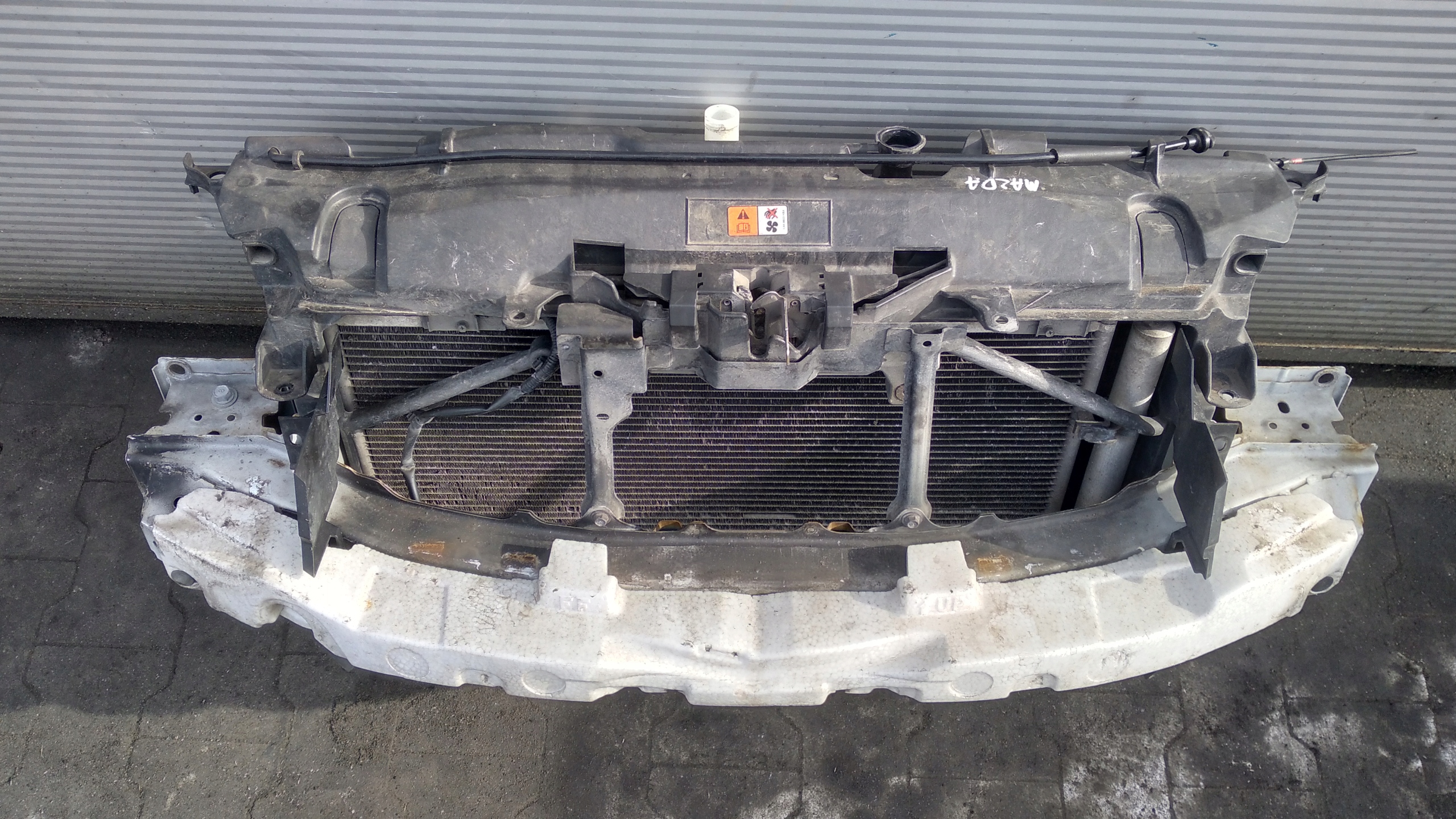 support panel for radiators KOMPLET Z CHLODNICAMI MAZDA 6 GH GS1D67P13 2.0 D