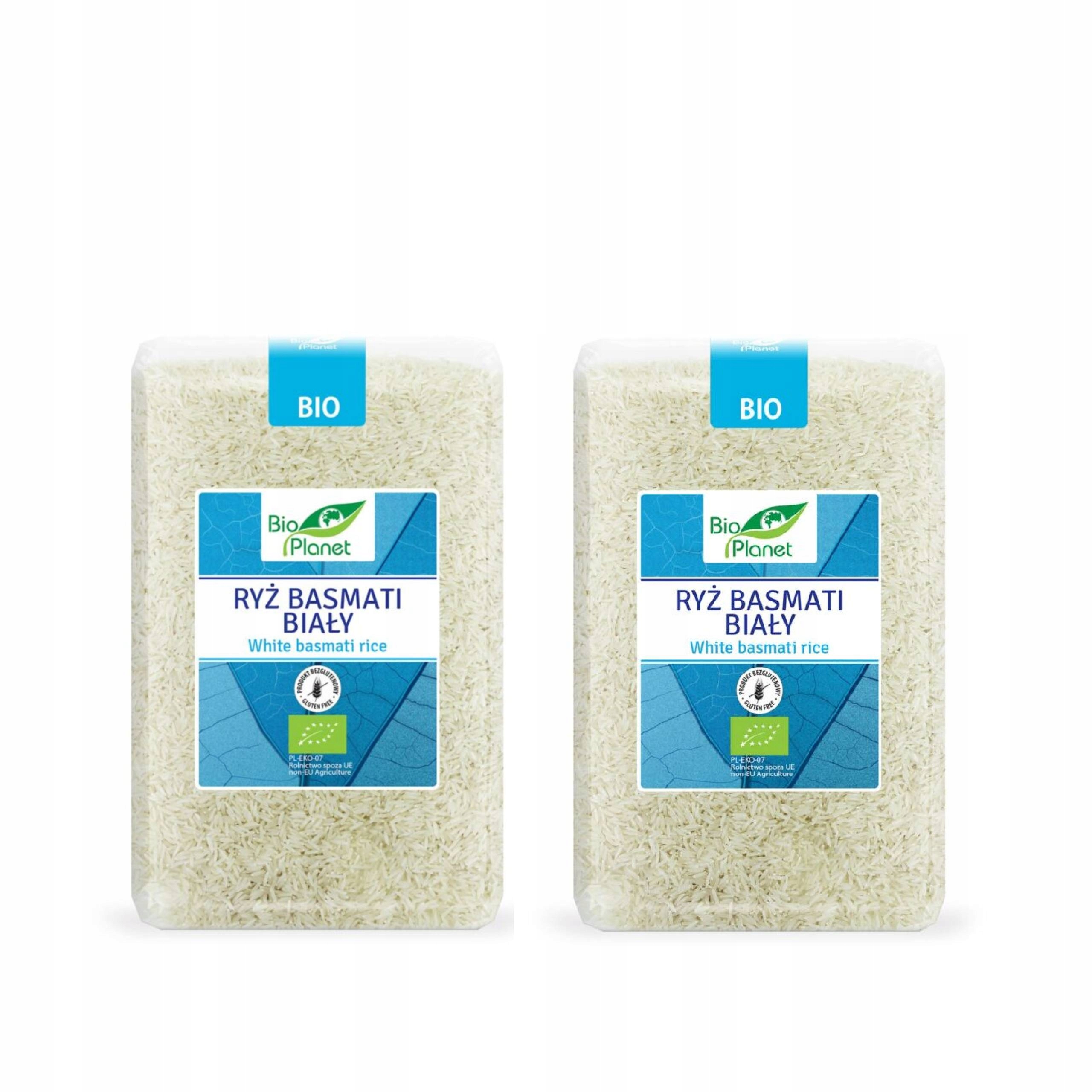 2x Ryż Basmati Biały Bezglutenowy Bio 2 kg Bio Planet