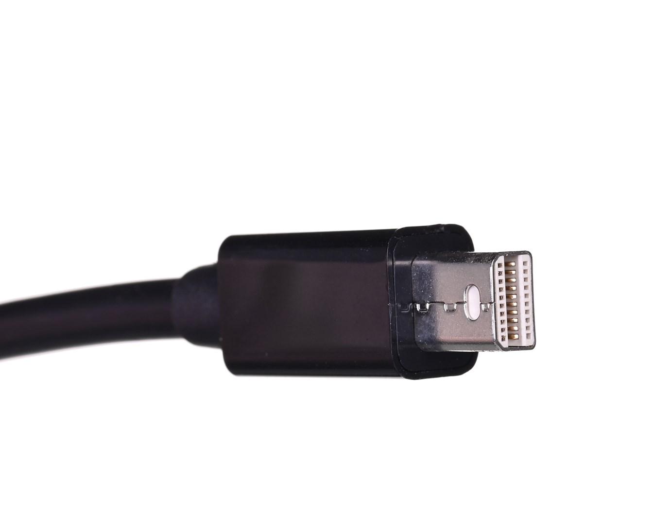 Adapter Lanberg AD-0005-BK Mini DisplayPort M Hdmi F 0,20m kolor czarny
