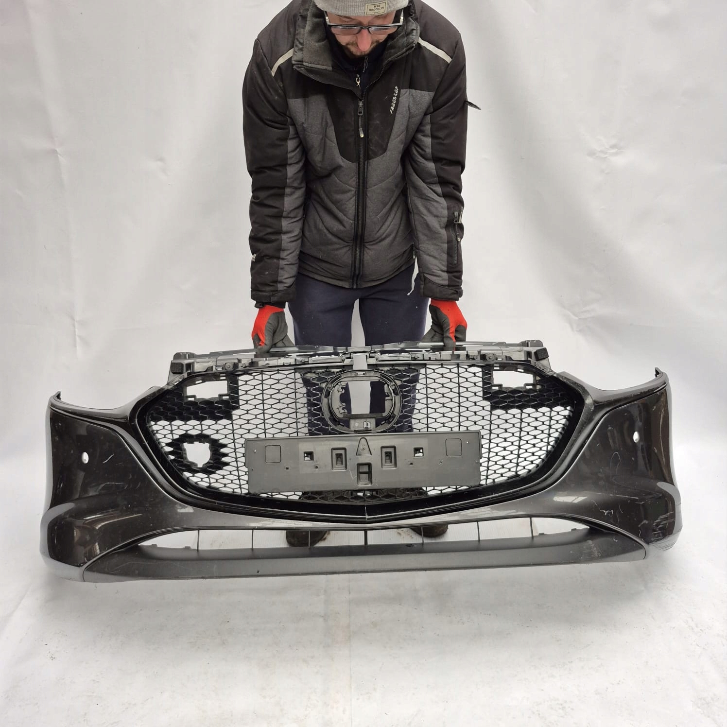 MAZDA 3 III BP 19- bumper front front PDC grill BCKN-50031