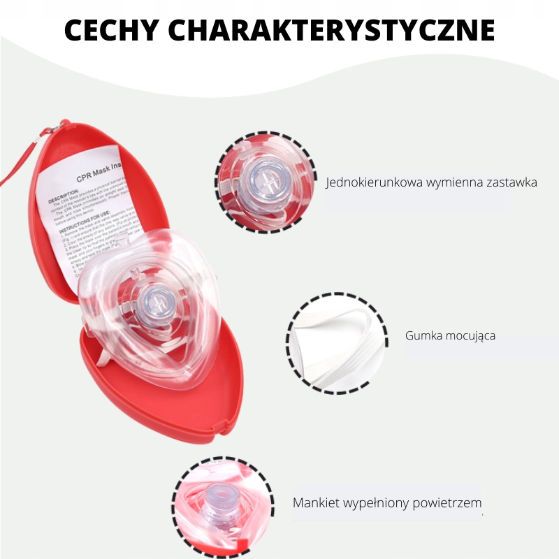 Maska CPR do sztucznego oddychania Pocket Mask Producent Luksell