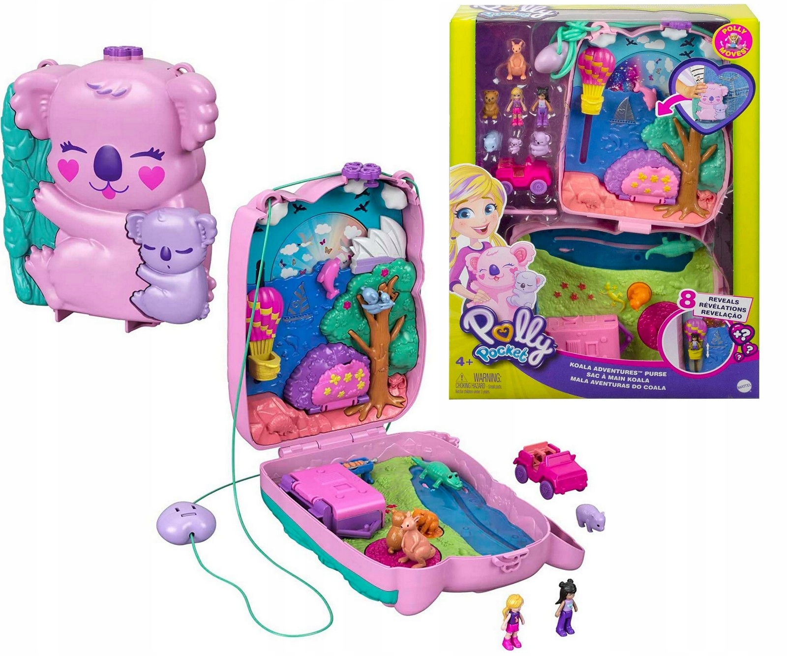 

Polly Pocket Zestaw Torebka Koala akcesoria GXC95